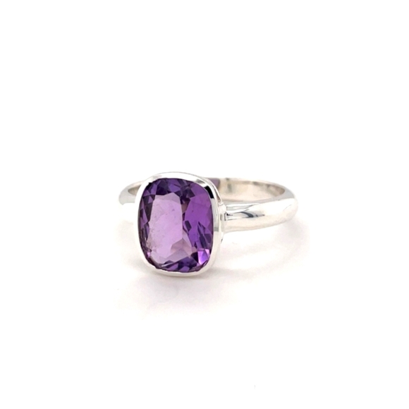 ♥️ VIOLETA STERLING SILVER RING - Picture 1 of 7